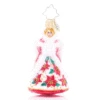 Christopher Radko Little Gem Glass Ornament - Holiday Joy Angel -Country Christmas Loft HolidayJoyAngelGemChristopherRadko
