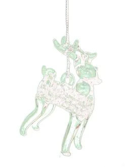 Kurt Adler Spunglass Ornament - Gold Reindeer -Country Christmas Loft a273xrau93h0lz09gbak