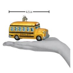 School Bus Glass Ornament -Country Christmas Loft a5ratmu72cuuqokukpku