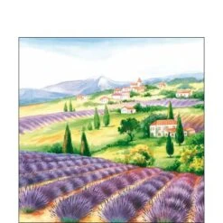 Paper Cocktail Napkin - Lavender Fields