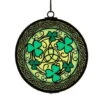 Kurt Adler Shamrock Stained Glass Ornament - -Country Christmas Loft ahf3cgmz5na2zavj4azz
