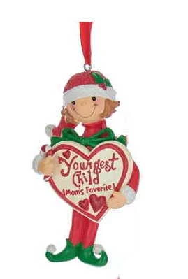 Kurt Adler Mom's Favorite Child Ornament - Boy - First Born 4 Kurt Adler Mom's Favorite Child Ornament - Boy - First Born - Image 2