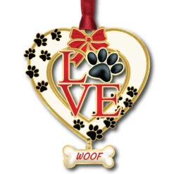Dog Love Ornament
