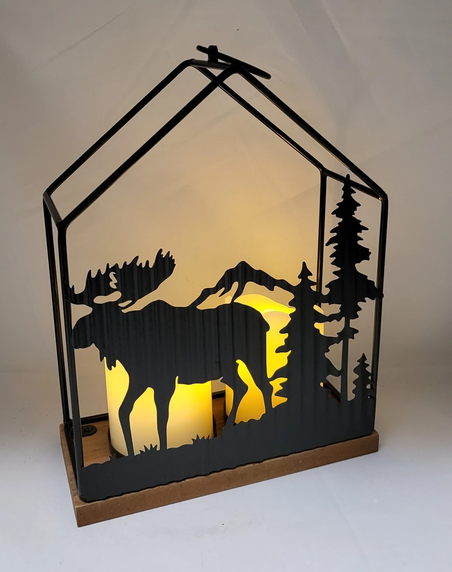 Woodland Silhouette Candleholder Lantern - Small 5 Woodland Silhouette Candleholder Lantern - Small - Image 3