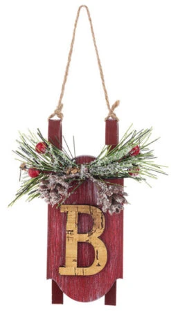 Monogram Sled Ornament - -Country Christmas Loft b9az0tgyd3ceo6c4e6sx