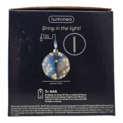 Lumineo Micro LED Lighted Ball Ornament - Warm White -Country Christmas Loft bhe7n8ntjb7bt6wfeezk