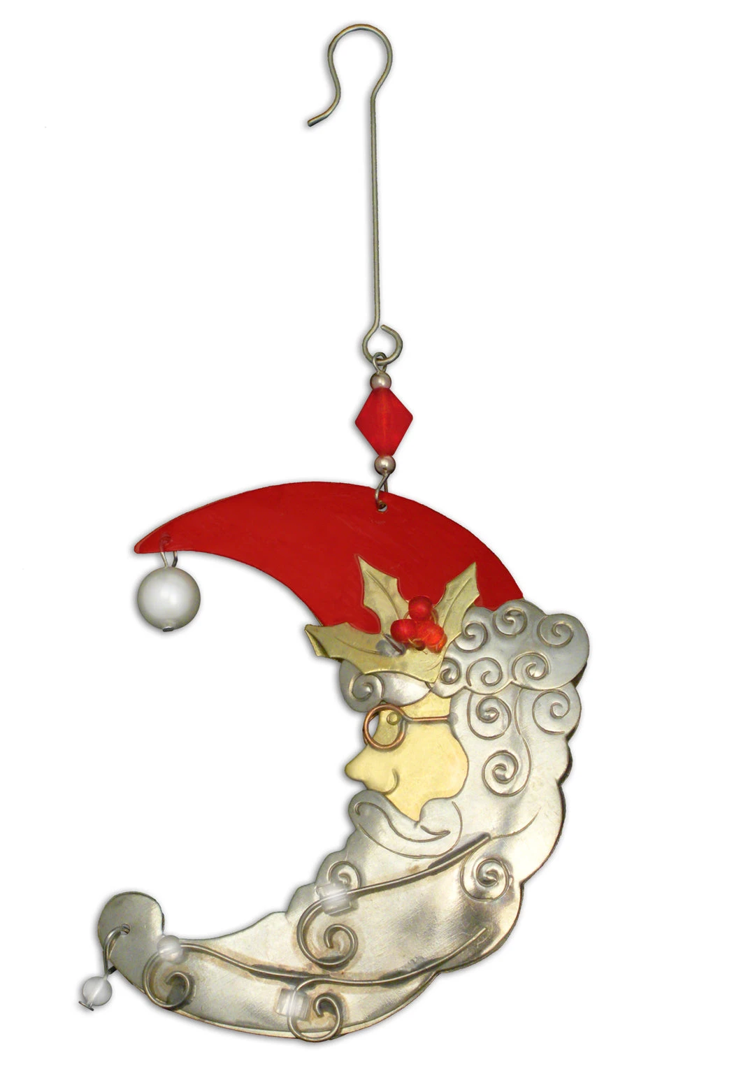 Santa Moon Ornament 4 Santa Moon Ornament - Image 2