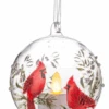 LED Lighted Glass Cardinal Ornament - White Pearl -Country Christmas Loft bnthvssymdtd7g70d4yc