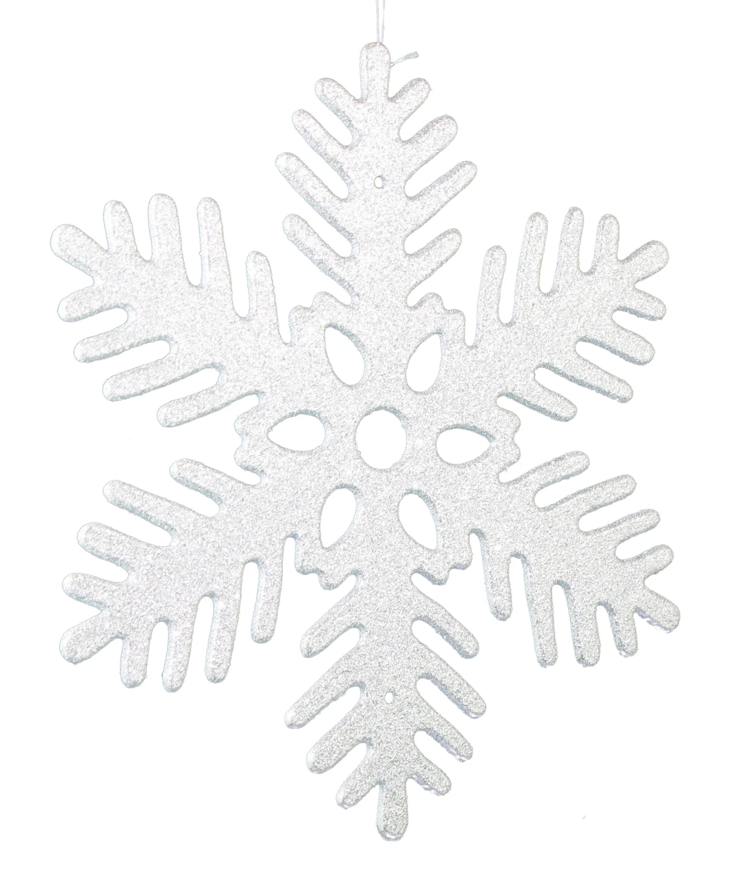 Glitter Snowflake 11 Inch Ornament - Heavy Sparkle - Die Cut 11 Glitter Snowflake 11 Inch Ornament - Heavy Sparkle - Die Cut - Image 9