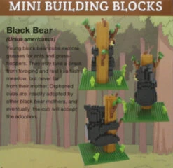 Black Bear On Tree Mini Building Blocks 8 Black Bear On Tree Mini Building Blocks -Country Christmas Loft bolavm0hls7rzqudwqfx