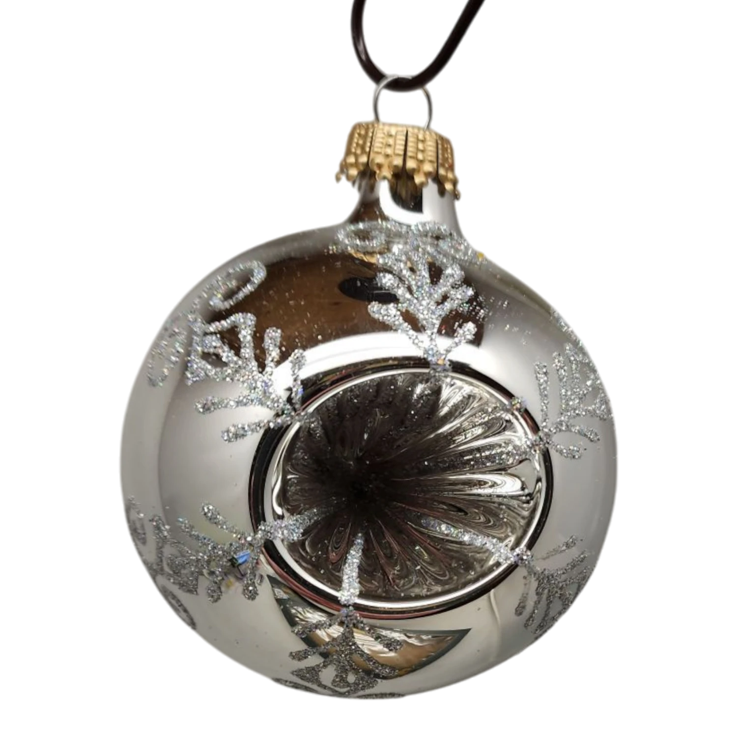 Krebs Value Glass Ornament 4 Pack - Frosted Elegant Reflector 4 Krebs Value Glass Ornament 4 Pack - Frosted Elegant Reflector - Image 2