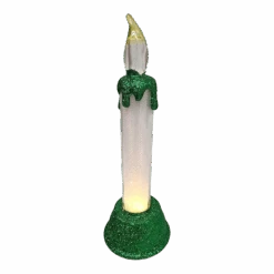 Kurt Adler Light-Up LED Glittered 6 Inch Candle - -Country Christmas Loft bxrovwsxam1f2se5mf04