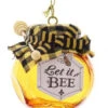 Kurt Adler Glass Honey Jar Ornament - Let It Bee -Country Christmas Loft caji2t7dmqnmnbht4stp
