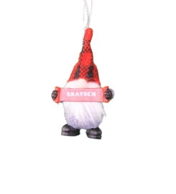 Personalized Gnome Ornament (Letters A-I) - Brayden