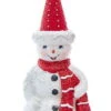 Kurt Adler Red And White Ornament - Snowman -Country Christmas Loft cfftkaqc2f7ftemsskat