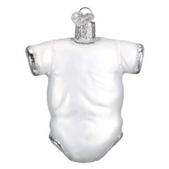 Babys First Christmas White Baby Onesie Glass Ornament -Country Christmas Loft cgyrqzfpbse82zvtlg7v