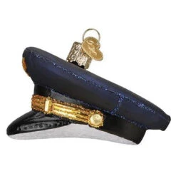 Pilots Cap Glass Ornament -Country Christmas Loft cj2i51zlb2gcil1174ux