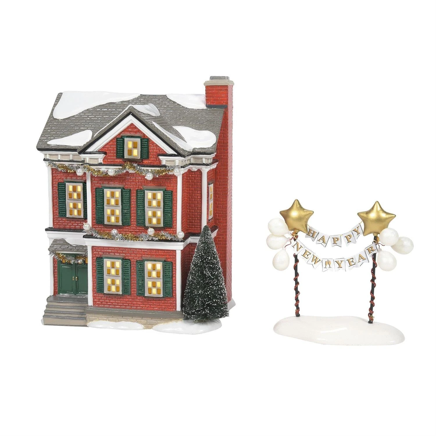 Department 56 Ready For New Year's Eve - 2 Piece Set 3 Department 56 Ready For New Year's Eve - 2 Piece Set