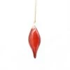 Blown Glass Teardrop Ornament - Red - High Bulge -Country Christmas Loft co29yriy7ps23y3m1kl7