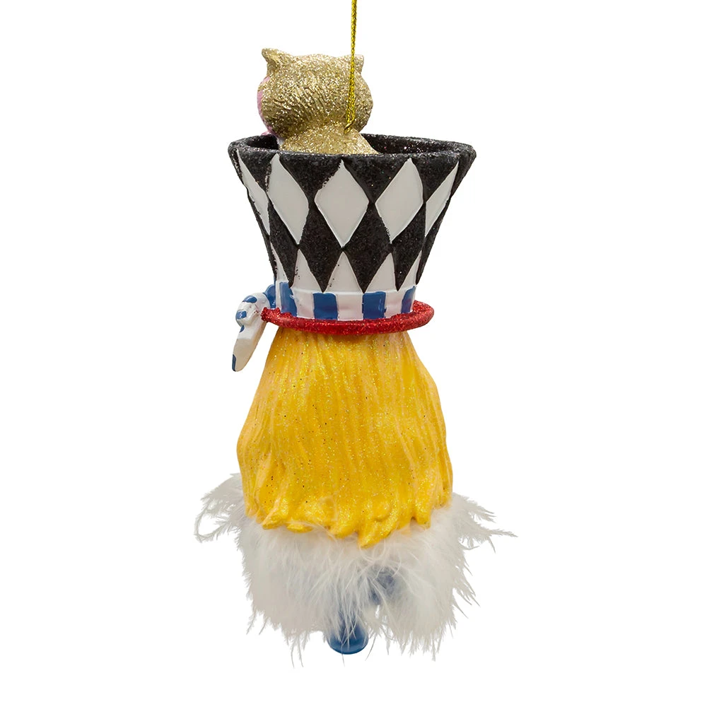 Kurt Adler Alice In Wonderland Hat Ornament - Alice 5 Kurt Adler Alice In Wonderland Hat Ornament - Alice - Image 3