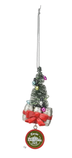 Camping With A Six Pack Ornament 3 Camping With A Six Pack Ornament