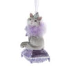 Kurt Adler Royal Splendor Purple Cat Ornament - You Look Meowvelous -Country Christmas Loft ddirqmo7sniuvgblvrmq