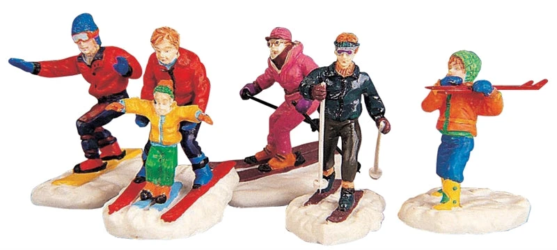 Lemax Winter Fun Skiers - 5 Piece Set 8 Lemax Winter Fun Skiers - 5 Piece Set - Image 6