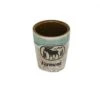 Moose Scene Oval Drip - Ceramic Shotglass - Green -Country Christmas Loft dkne4qn41285vwy7esao