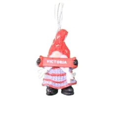 Personalized Gnome Ornament (Letters R-Z) - Victoria