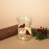 Frosted Glass Cardinal Design Hurricane Candle Holder -Country Christmas Loft dllljcq7aiittjz3xeja