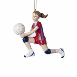 Kurt Adler Resin Volleyball Girl Ornament -Country Christmas Loft dpwkoaagg3ixgmtwq0qd