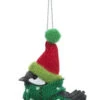 Cozy Bird Ornament - HAPPY HOLIDAYS