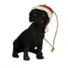 Kurt Adler Dog In A Santa Hat Ornament - Black Lab -Country Christmas Loft dtqgkpwqericu4sx1kpr
