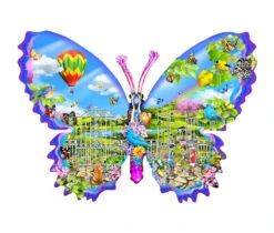 Garden Butterfly Shaped Puzzle -Country Christmas Loft dtuhksdlam4qwbfmvvmh