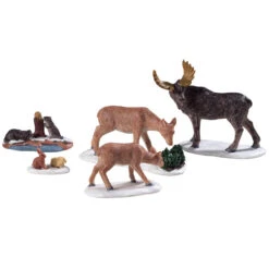 Lemax Wild Animals Figurines - 5 Piece Set -Country Christmas Loft dut3efnynfgmazpnjcbz