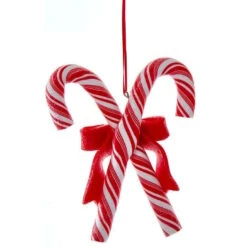 Kurt Adler Crisscross Candy Cane Ornament -Country Christmas Loft eej3gzbytub5ncnvg4po