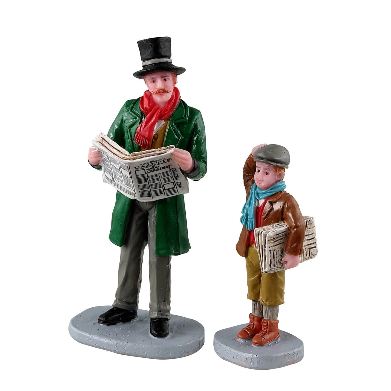 Lemax Merry Newsboy - 2 Piece Set 3 Lemax Merry Newsboy - 2 Piece Set