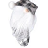 Buffalo Check Gnome Stocking Ornament - Grey -Country Christmas Loft efzpzg81xdarwml70nhx