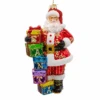 Bellissimo Glass Santa With Gift Boxes Ornament 2 Bellissimo Glass Santa With Gift Boxes Ornament -Country Christmas Loft emzwo6btzkdegzlz22wn