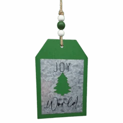 Holiday Tag Sign With Beaded Hanger - -Country Christmas Loft etcnpht9aqnkrzcmscz6