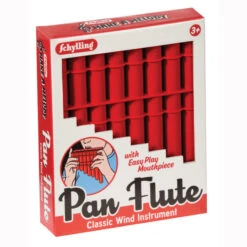 SCHYLLING Pan Flute - Classic Wind Instrument - Red