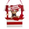 Kurt Adler Dog Kisses - Kissing Booth Ornament - French Bulldog