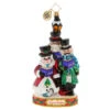 Trio Of Carolers! Glass Ornament