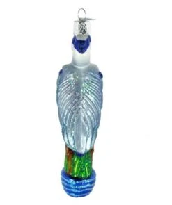 Great Blue Heron Glass Ornament -Country Christmas Loft fdzacof5wocddpbftk5y
