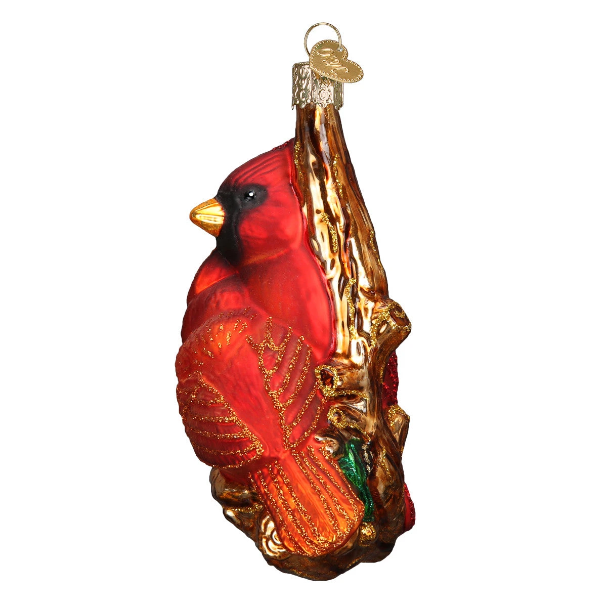 Pair Of Cardinals Glass Blown Ornament 3 Pair Of Cardinals Glass Blown Ornament