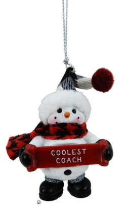 Cozy Snowman Ornament - Coolest Coach