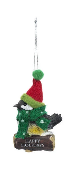 Cozy Bird Ornament - HAPPY HOLIDAYS -Country Christmas Loft fpvutd1x6u7msw17nwhn