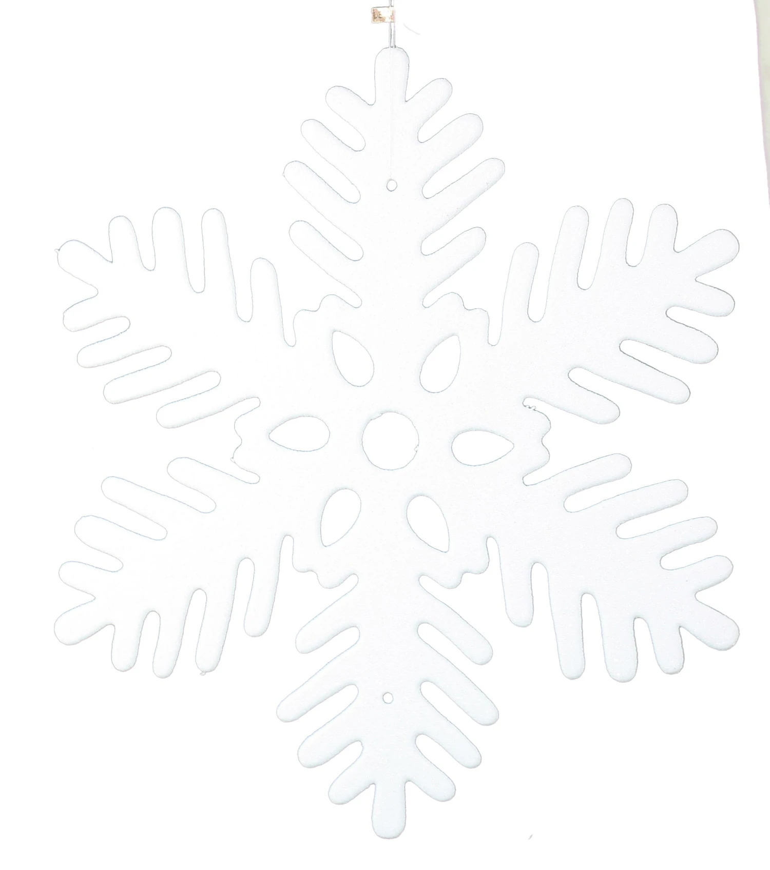 Glitter Snowflake 11 Inch Ornament - Heavy Sparkle - Die Cut 6 Glitter Snowflake 11 Inch Ornament - Heavy Sparkle - Die Cut - Image 4
