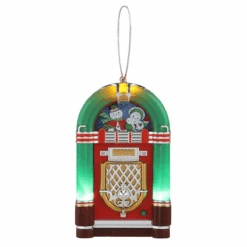 Mr. Christmas Mini Juke Box Ornament - Green