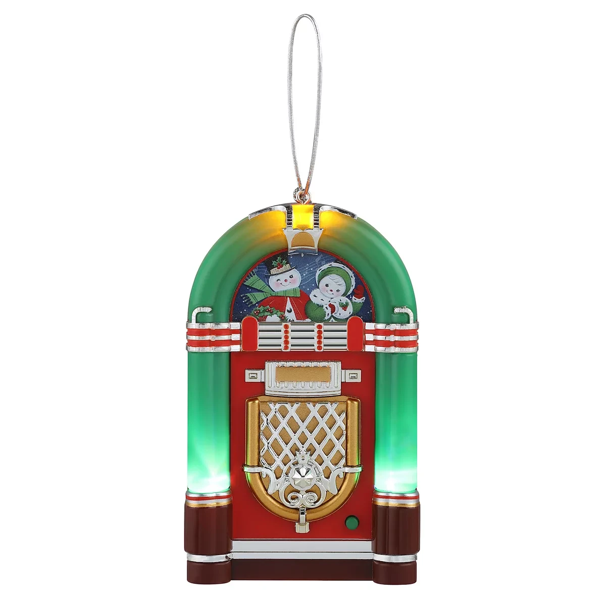 Mr. Christmas Mini Juke Box Ornament - Green 3 Mr. Christmas Mini Juke Box Ornament - Green